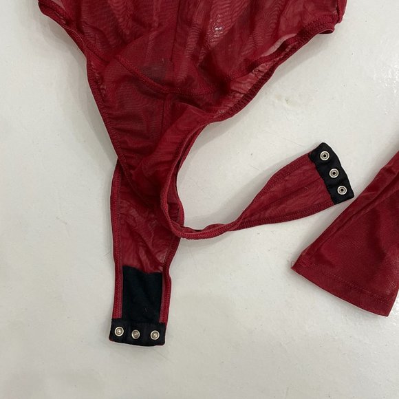 Mugler Long Sleeve Illusion Bodysuit - Picture 6 of 6